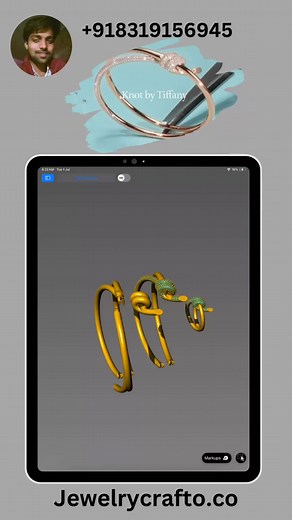 tiffany knot bracelet CAD file available if anyone needs this file then contact 08319156945 | JewelryCrafto