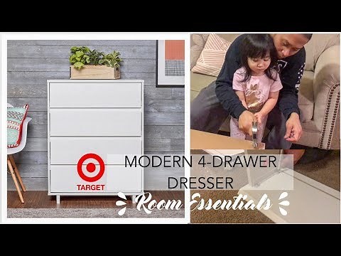HOW TO ASSEMBLE TARGET’S MODERN 4-DRAWER DRESSER FR. ROOM ESSENTIALS? | TheGarcias