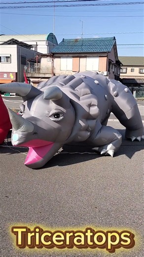 Dinosaur shooting game event production / Tyrannosaurus Inflatable / 恐竜シューティング トリケラトプス #Dinosaur