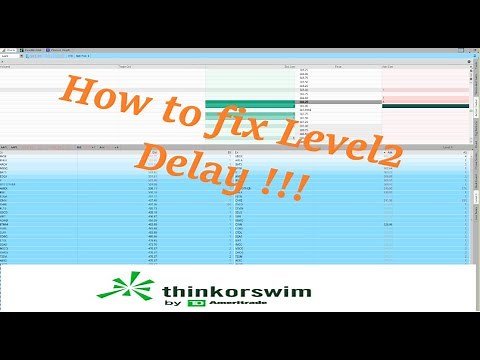 How to fix Thinkorswim ( TOS ) Level 2 and Charts real time data delay for stocks trading!