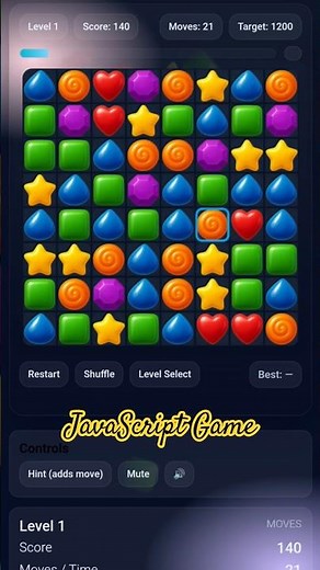 I Develop Candy Magic Match - JavaScript Games #vivzon
