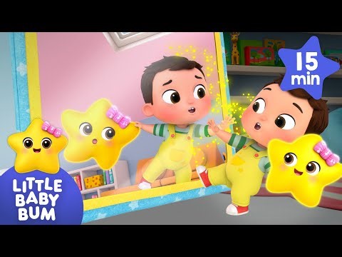 Baby Max Finds Himself In The Mirror! - Fun Mirror Song| 15 mins of Learning Songs | Little Baby Bum