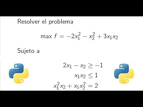Optimización no lineal con python