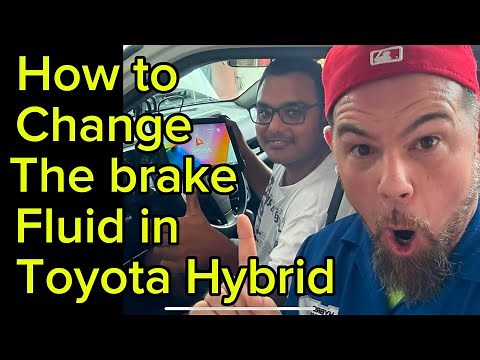 How to change the brake fluid in Toyota Hybrid Cars