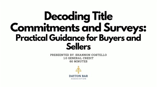 Decoding Title Commitments and Surveys
