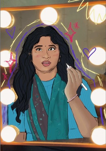 felt artsy hehe did something diff 😛 #telugu #doodle #animation #telugusong