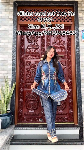 Winter Cord Set Available for Only Rs 1999