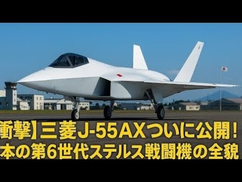 🚀日本の空を変える！2026年三菱J-55AX第6世代ステルス戦闘機ついに登場｜未来の航空技術とAI戦闘革命🇯🇵✈️
