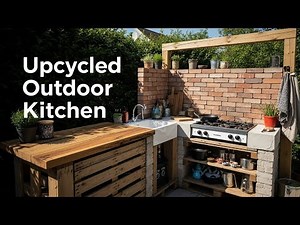 DIY Outdoor Kitchen Ideas Using Recycled & Upcycled Materials