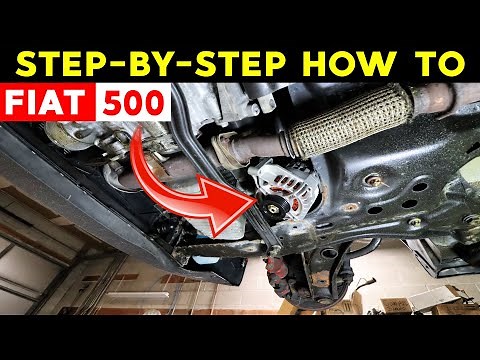 How to Replace An Alternator on Fiat 500 Easy Way!!!