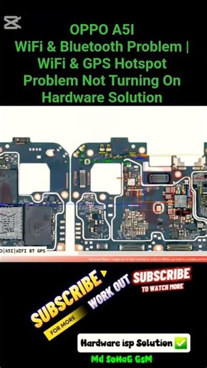 OPPO A5I WiFi & Bluetooth Problem | WiFi & GPS Hotspot Problem Not Turning On Hardware Solution #gsm