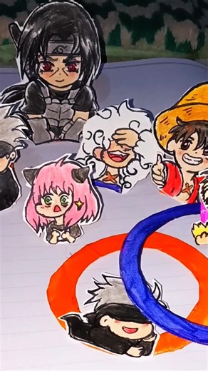 DIY Anime Bookmarks in Minutes 👀. #drawing #yt #shorts