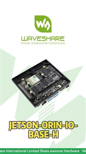 JETSON-ORIN-IO-BASE-H,Compatible with Orin Nano & NX Modules,High-Speed I/O: 4x USB 3.2 (10Gbps)