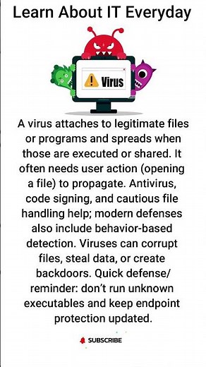Computer Viruses Explained for Beginners 🦠💻 #shorts