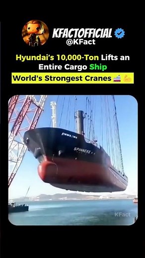 World’s Strongest Crane – Hyundai’s 10,000-Ton Ship Lift Test ⚙️🚢