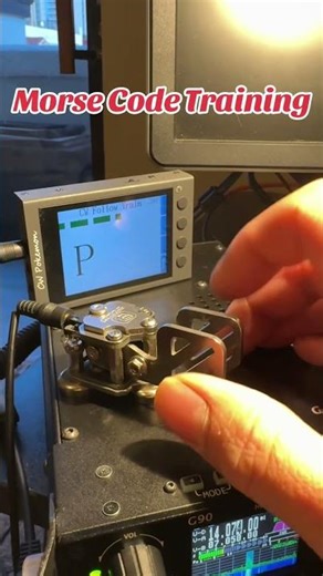 Training everyday 🔥#hamradio #hobby #amatureradio #practice #morsecode