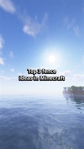 Top 3 Fence Ideas in Minecraft ✨ | Build Tricks