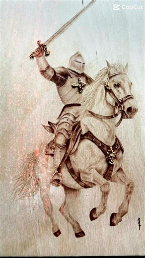 Mastering Woodburning: Crafting a Knight in Pyrography