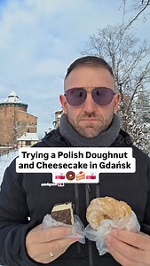 Trying a Polish Doughnut and Cheesecake in Gdańsk Poland 🇵🇱 🍩🍰😋 #gdansk #poland #polishfood #polska #fyp #Polishfood #polishtradition #foodie #food #foodreview #fblifestyle #cityscape #citybreak #traveltips #travelvlog #event | Harry Ely