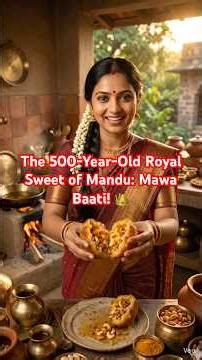 Uncovering a 500-year-old royal secret from Mp!👑NOT a Gulab Jamun—Mandu Mawa Baati! 🥞#foodhistory
