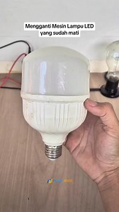 Mengganti Mesin Lampu LED yang sudah mati menggunakan PCB LED AC #servicelampu #lampuled #pcbledac #fyp #info | Pijar Jaya Lampu