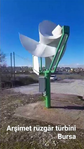 Arşimet rüzgâr türbini, Bursa.