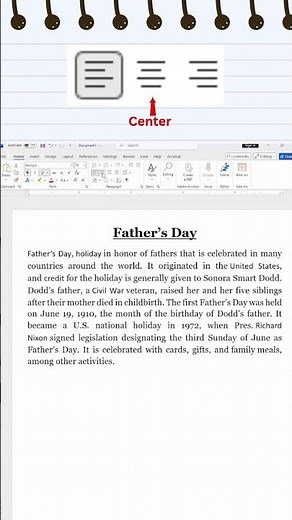 How to ALIGN text in MS Word