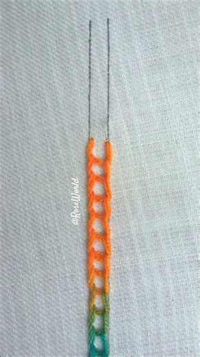 💥Superb Viral hand embroidery border design🧵🪡