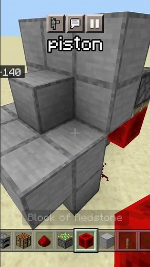 EASY block swapper in Minecraft Bedrock 1.20! #shorts #redstone #minecraft