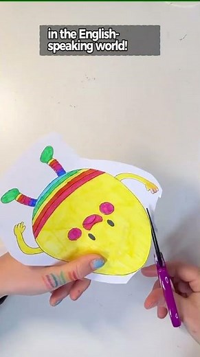 Coloring page and paper cut of "Humpty Dumpty" #nurseryrhyme #humptydumpty #coloringpage #preschool