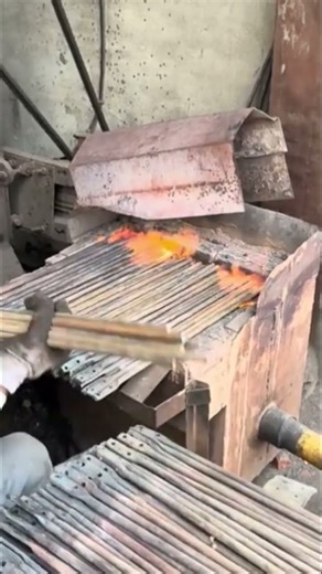 Raw Wire to Strong Product_Handmade Net Cutting_Heating Master Skil. #skills #shorts #shortvideo