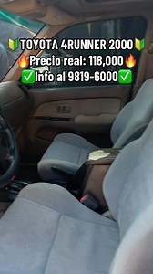 😍TOYOTA 4RUNNER 2000😍 💥Precio real: 118,000💥 ✅Más info al 9819-6000✅ 🔰Año 2000 🔰Motor 3.0 v6 🔰Mecánicamente al 100 🔰Lavado del chasis a vapor 🔰Interior nítido 🔰Rines de lujo 🔰Mecánicamente al 100 🔰Aire acondicionado Papeles y matrícula al día #CIVICYMAS #parativiral #soloparati #Honduras #toyota #SanPedroSula | Civic y Más