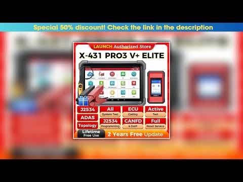 Today Only New LAUNCH X-431 PRO3 V+ ELITE Car Diagnostic Tool Professional Automotive Scanner Auto•