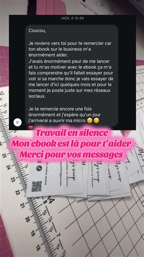 Tu veux te lancer ? Tu sais pas par où commencer sans gaspiller ton argent ? Le ebook comment j’ai lancé mon business est la pour t’aider 🥰✨ disponible dans la boutique #guide #ebook #smallbusiness #personnalisation #cricut