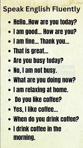 Simple English Conversation Practice