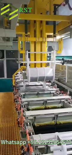 High level automated rotation galvanizing machine is available for customized design and manufacturing. Whatsapp/Wechat 86-18132654670 #electroplating #galvanizing #automated #rotation #barrel #zinc #plating #fastener #bolts #screw #nails #metal #coating #turnkey #customization #machine #machinery | Marisa Ruisite
