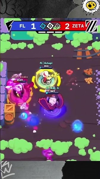 Comeback from 2v3! #BrawlStars