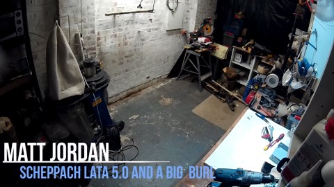 Woodturning - Scheppach lata 5.0 and the Big Burl!