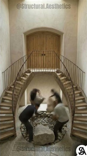 This Staircase Became a Beautiful Water Feature #transformation #landscaping #shorts