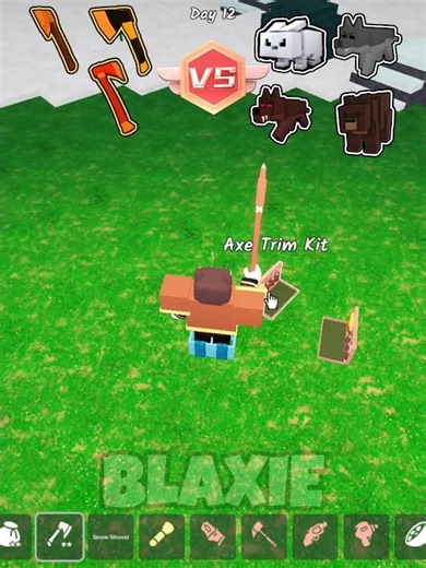 Trimmed Axes vs Animals 🔥 99 nights in the forest #roblox #blaxieroblox