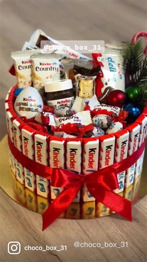 Box Noel 🌲 #chocolat#chocolats#chocolate#kinder#kinderbueno#kindercountry#nutella#cadeau#cadeaux#commande#commandes#noel#fete#fetes#toulouse#france#fpy