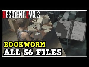 RE3 Remake All 56 File Locations (Bookworm)