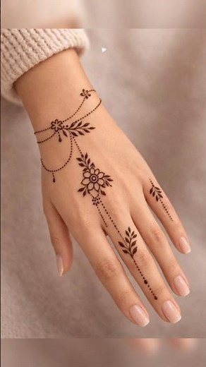 Very easy henna tattoo for beginners #henna #tattoo #simplemehndi #youtubeshorts #shorts