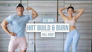 【SquatCouple】30分钟全身HIIT高心里间歇有氧运动｜燃脂塑形训练｜居家减脂减重_哔哩哔哩_bilibili