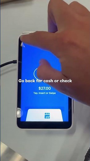 VIDEO Sales Transaction Square Terminal
