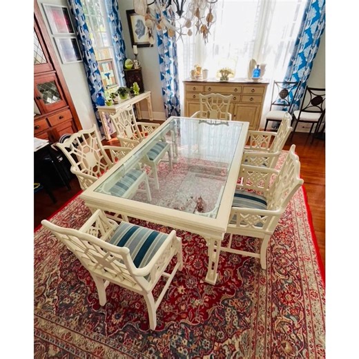 Palm Beach Hollywood Regency Style Dining Set - Etsy