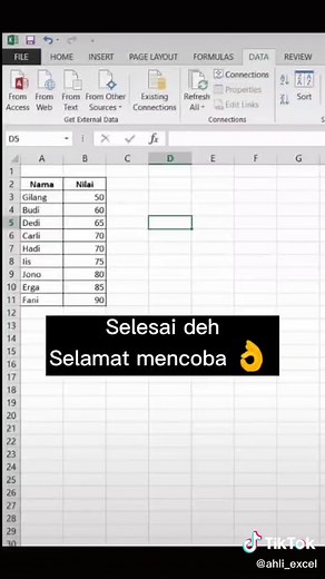 Belajar mengurutkan dengan SORT #TauGaSih #learningexcel #tutorials #belajarexcel
