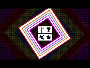 Foursquare Theme Background With Logo Loop 4K