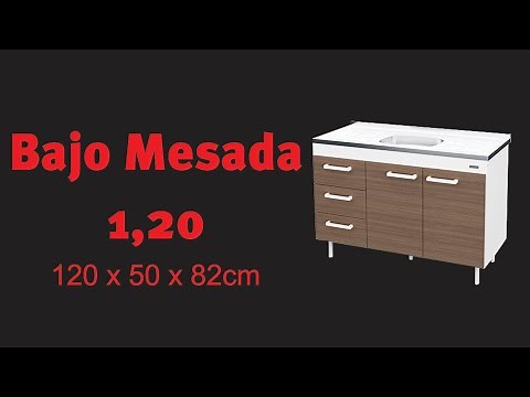 INSTRUCTIVO DE ARMADO - BAJO MESADA 1.20 MTS - MOSCONI