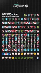 Campeones de la Primera División de Argentina #argentina #futbol #futbolargentino